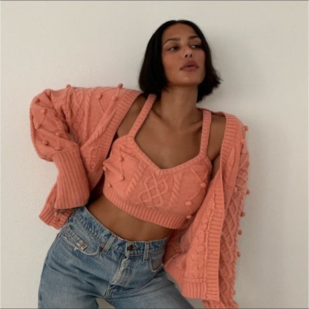 For love and lemons pink crop top